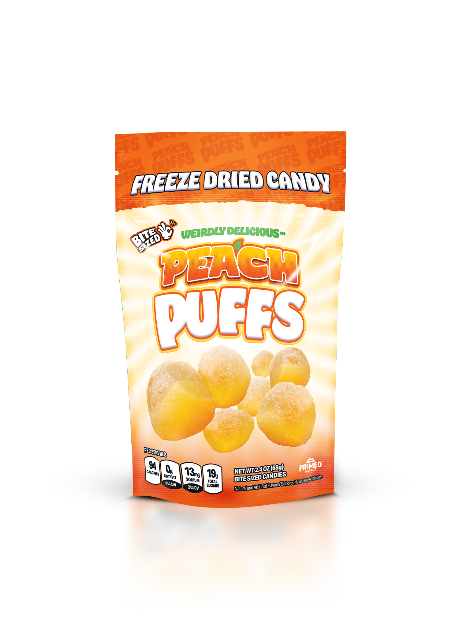 COMING SOON! Freeze-Dried Candy: Peach Puffs