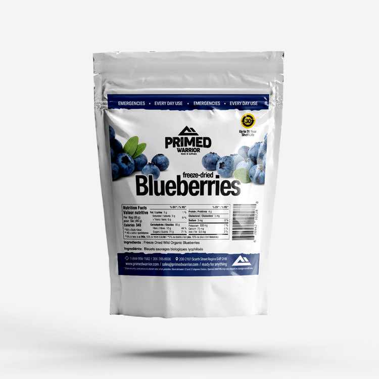 Primed Warrior Freeze Dried Wild Blueberries