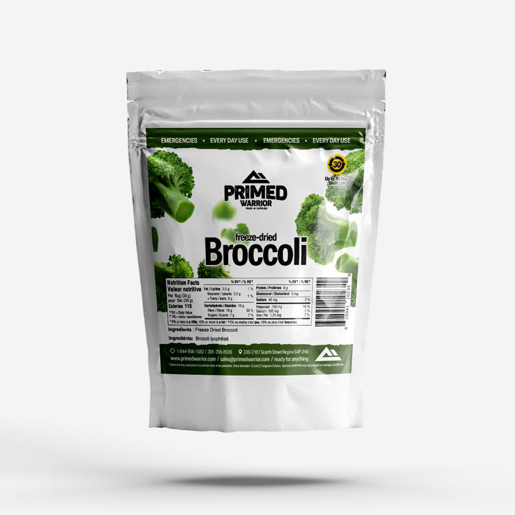 Primed Warrior Freeze-Dried Broccoli