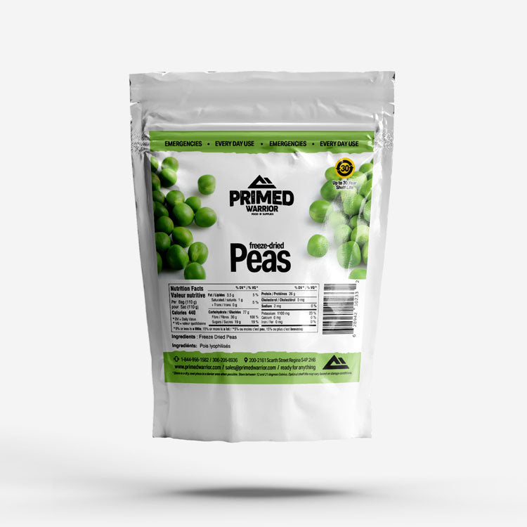 Primed Warrior Freeze-Dried Peas